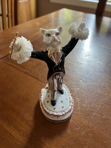 Vintage irish dresden cat - irish,