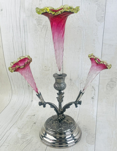 Victorian era cranberry glass
