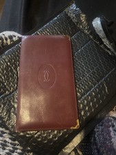 Cartier Red Wallet with Gold