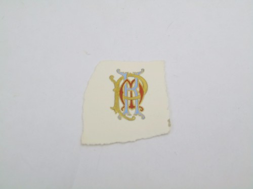 Initials embossed wax seal - embossed,