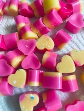 60 Handmade  High Scented  Mini Wax Melts Hearts CHOOSE YOURS   100g Long Last 
