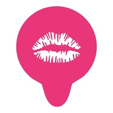 Lips Coffee Stencil Kiss Love