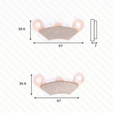 Brake shoes off-road sintered