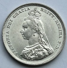 1887 Victoria Silver Shilling