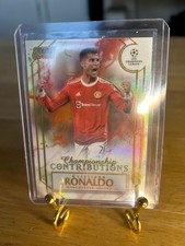 2022 Stadium Club Chrome Cristiano Ronaldo Championship Contributions /50 RARE 