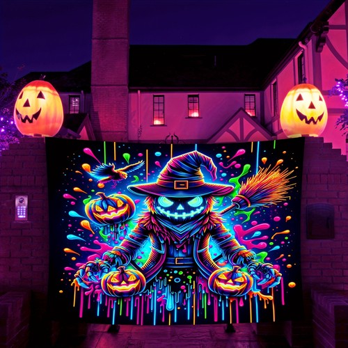 Large halloween scarecrow - halloween,