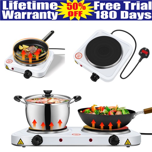 Electric hob double single - electric,