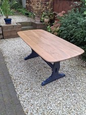Ercol Mid-Century Elm Plank Table