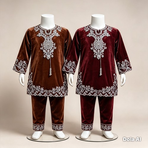 Kids girls readymade velvet - readymade,