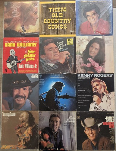 Vintage country music vinyl - vintage, 12