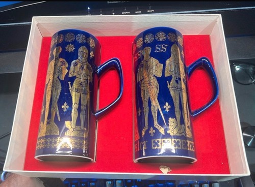 Vintage medieval blue - blue, gold