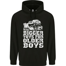 Bigger Toys Older Boys 4X4 Off Roading Mens 80% Cotton Hoodie
