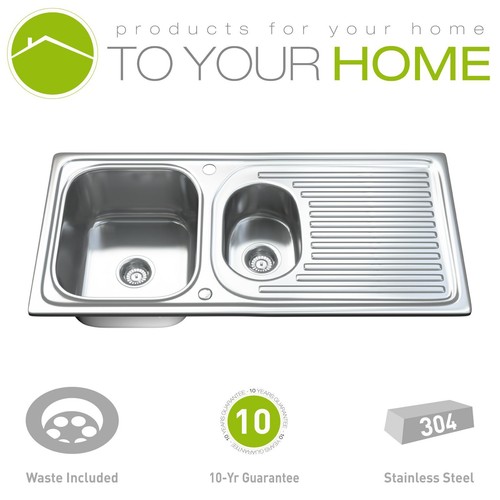 Stainless steel kitchen sink - stainless,