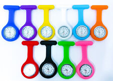 Nurse Fob Watch Silicon Tunic Quartz Pocket Brooch Washable BUY ONE GET ONE FREE