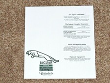 1986 Jaguar Daimler Price List - XJS XJSC XJ6 Sovereign V12 Double Six Limousine