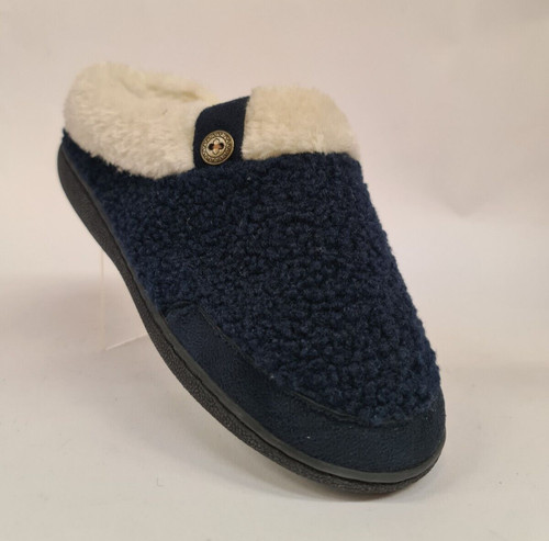 Ladies mule slipper navy - ladies,