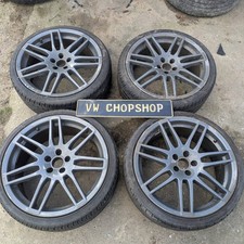 Audi Lemans/ RS4 style alloys wheels 1 has been repaired twice  5x100 18" 8j