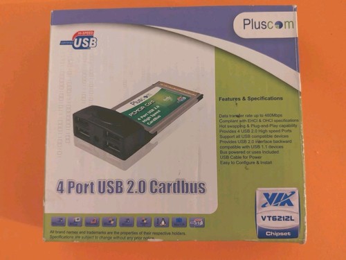 Pluscom pcmcia card ports - card, 4