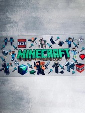 Minecraft 16oz UV DTF Cup Wrap Vinyl Transfer Decal Sticker