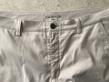 CALVIN KLEIN BEIGE GOLF TROUSERS W40 L29.