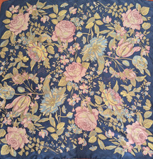 Vtg Silk Scarf LAURA ASHLEY