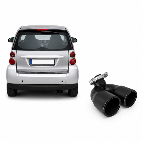 Black exhaust trim for smart - exhaust,