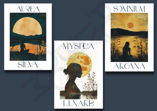 Mystical moon wall art - moon,
