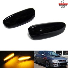 2x Black Lens Side Indicator