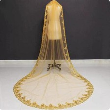 New 3M Gold Bling Sequins Lace