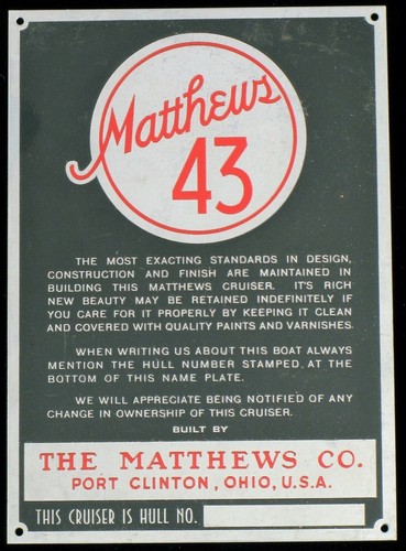Vtg matthews company port - company,