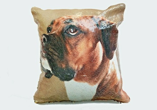 Personalised sequin cushion - personalised,