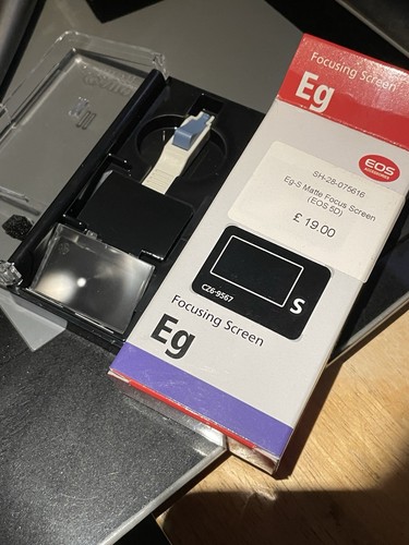Canon focusing screen - focusing, eg-s