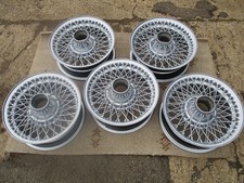 Rover P6 rebuilt  silver wire wheels  set of 5 , 14 inch