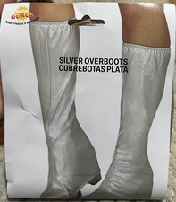 White Silver Go Go Boot Tops