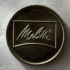 SILVER COLOURED VENDING DRINKS SUNBED MACHINE TOKEN MELITTA RARE