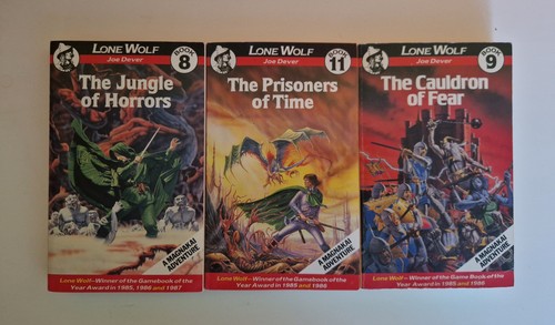 Lone wolf fantasy - 3x, gamebooks