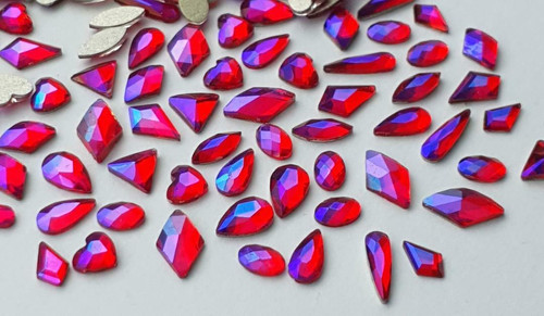 Rhinestone gems nail art - rhinestone, mix
