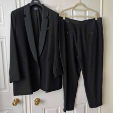 Ladies Black Tuxedo Suit Size