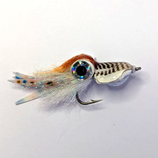 Cuttlefish Micro Fishing Fly #4/0 Reflective  Glass Bead Rattle FISHIN ADDICT