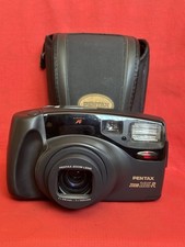 Pentax Zoom 105-R 38-105mm Lens 35mm Point & Shoot Film Camera Tested & Working