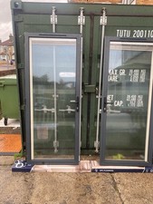 Anthracite outside White internally Built in Blinds Open out doors