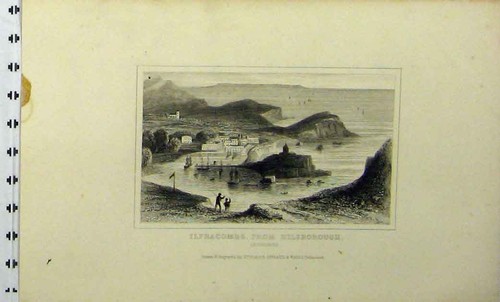 Original old antique print - original,