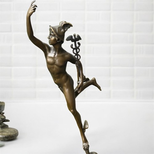 Bronze mercury sculpture - mercury,