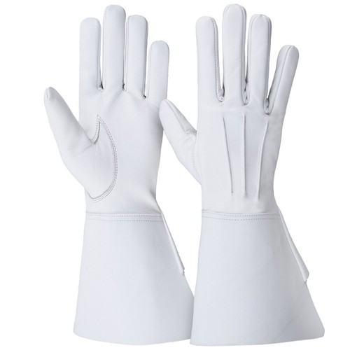 Long cuff gauntlets leather - gauntlets,