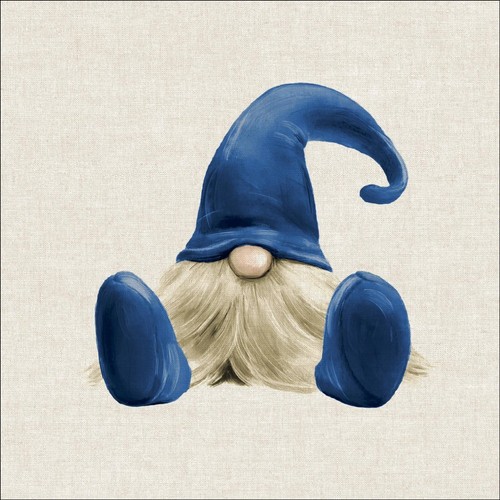 Blue gonk christmas elf linen - christmas,