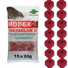 Rat and Mouse Bait Blocks 300g Rodex25 - Strongest Rat Bait Blocks