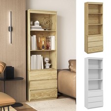 180cm Tall Bookcase with 3