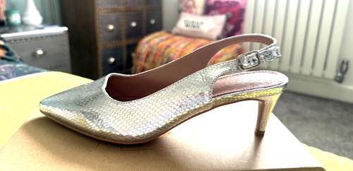 Vanessa silver kitten - silver, heel