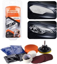Headlight Restoration Kit and Lens Sealer Restore Plastic Headlamps Repair Tools