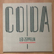 Led Zeppelin Coda 1982 UK/Europe Vinyl Album Swan Song Original Rare Variant